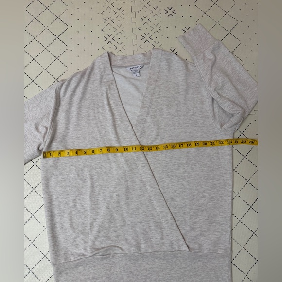 NWOT Athleta Purana V-Neck Wrap Sweatshirt L - Picture 4 of 7